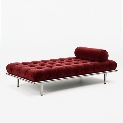El sofá cama de terciopelo