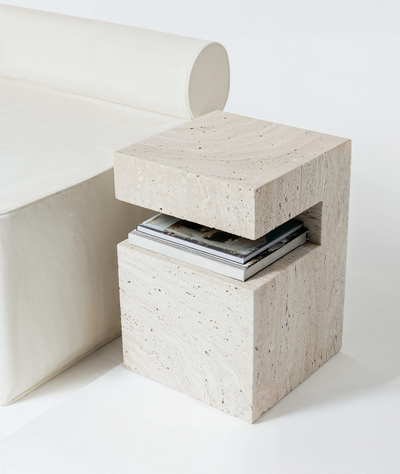 Side Table Mag - Mesa Lateral Mag Travertino