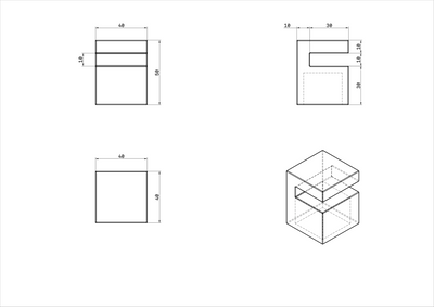 Side Table Mag - Mesa Lateral Mag Travertino