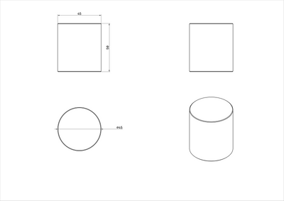 Side Table Cil - Mesa Lateral Cil Travertino