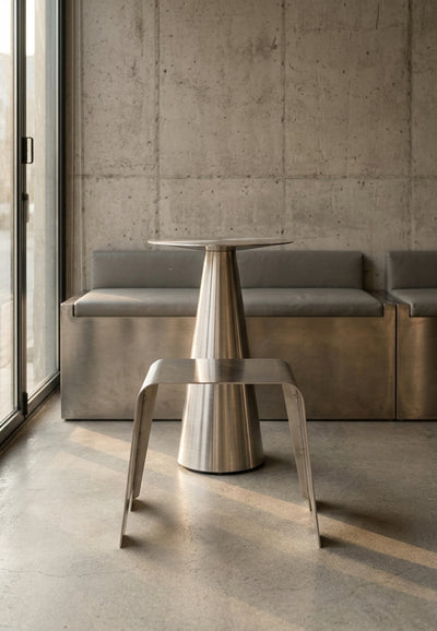 Obelisk — Volcanic Stone + Stainless Steel