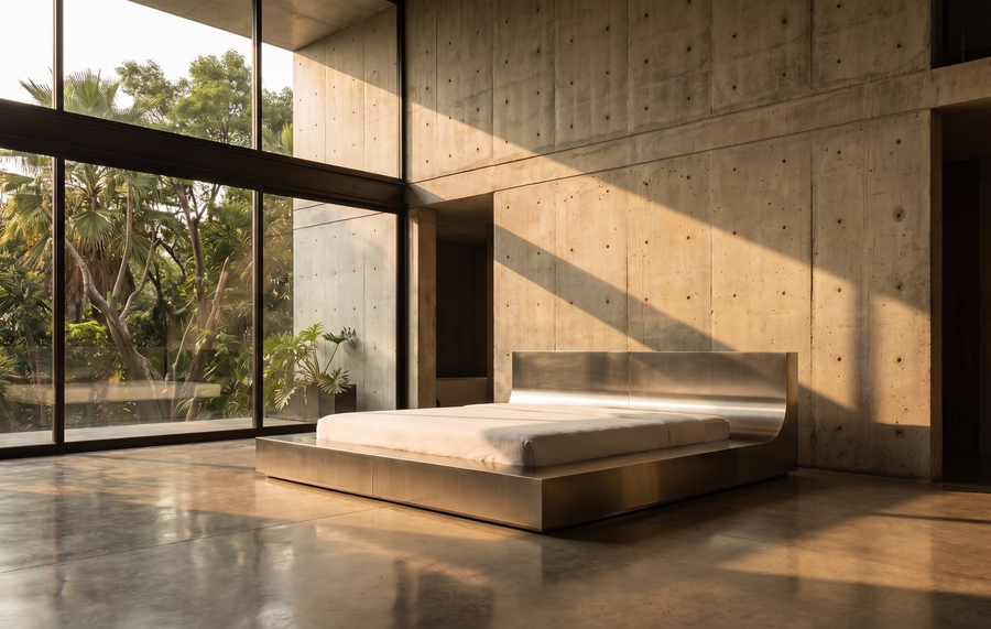 Monolith Bed — Stainless Steel