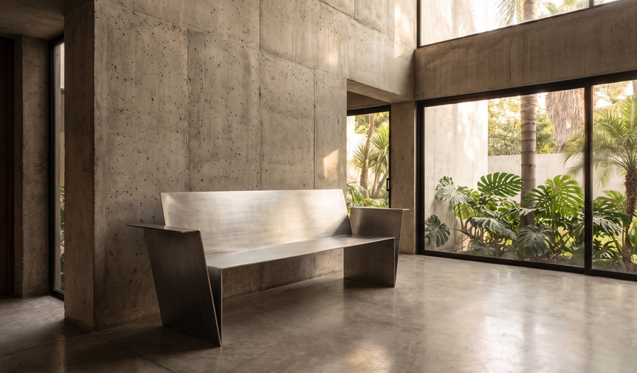 MONOLITH BENCH — Stainless Steel