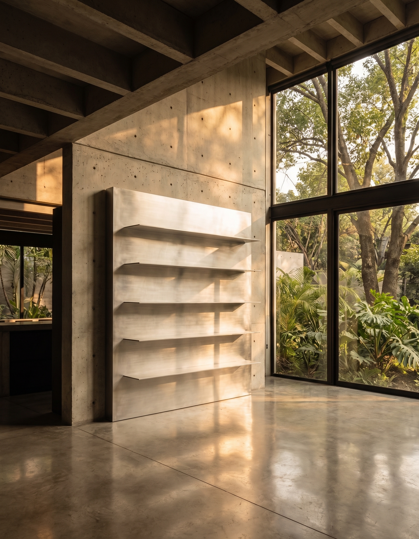 Monolith Shelf — Stainless Steel