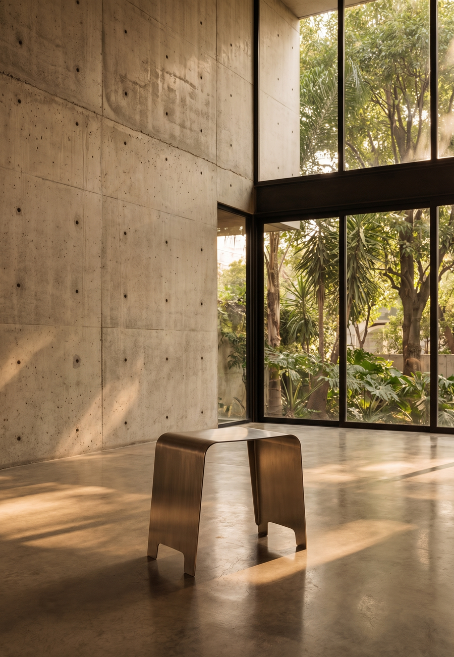 Obelisk — Volcanic Stone + Stainless Steel