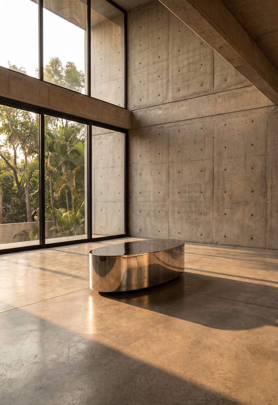 SS-Coffe Table Oval - Mesa Ovalada SS