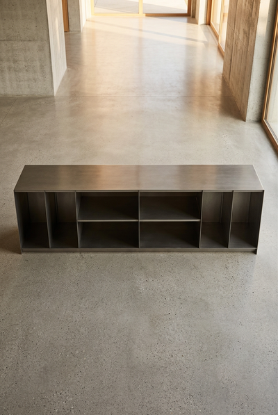 Facet Slab — Brushed 304 Stainless Steel