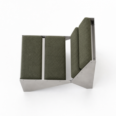 Cohen Chair — Brushed Stainless Steel